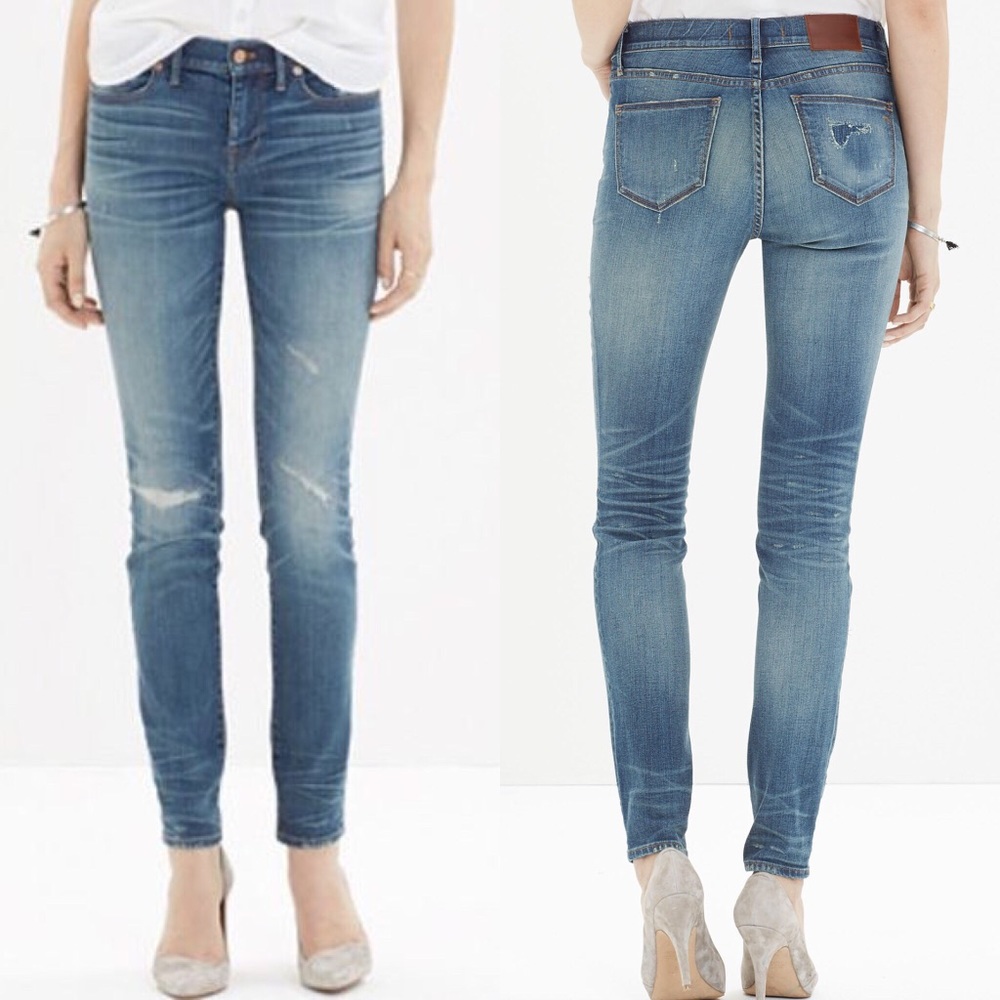 Madewell Skinny Skinny Jean rip & repair edition